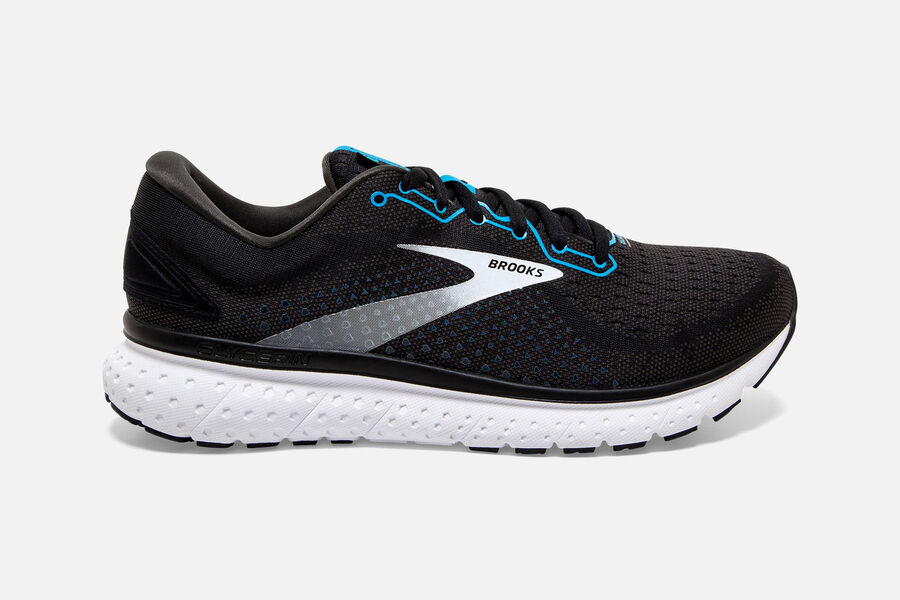 Zapatillas Running Brooks Glycerin 18 Hombre Negras/Azules/Blancas Baratas SXMQ41685